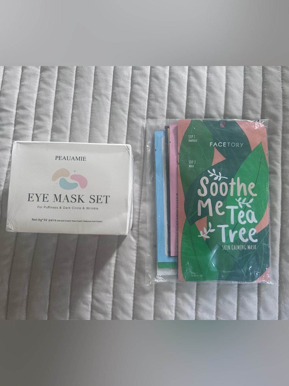 Facetory Sheet Mask & Peauamie Eye Mask Bundle